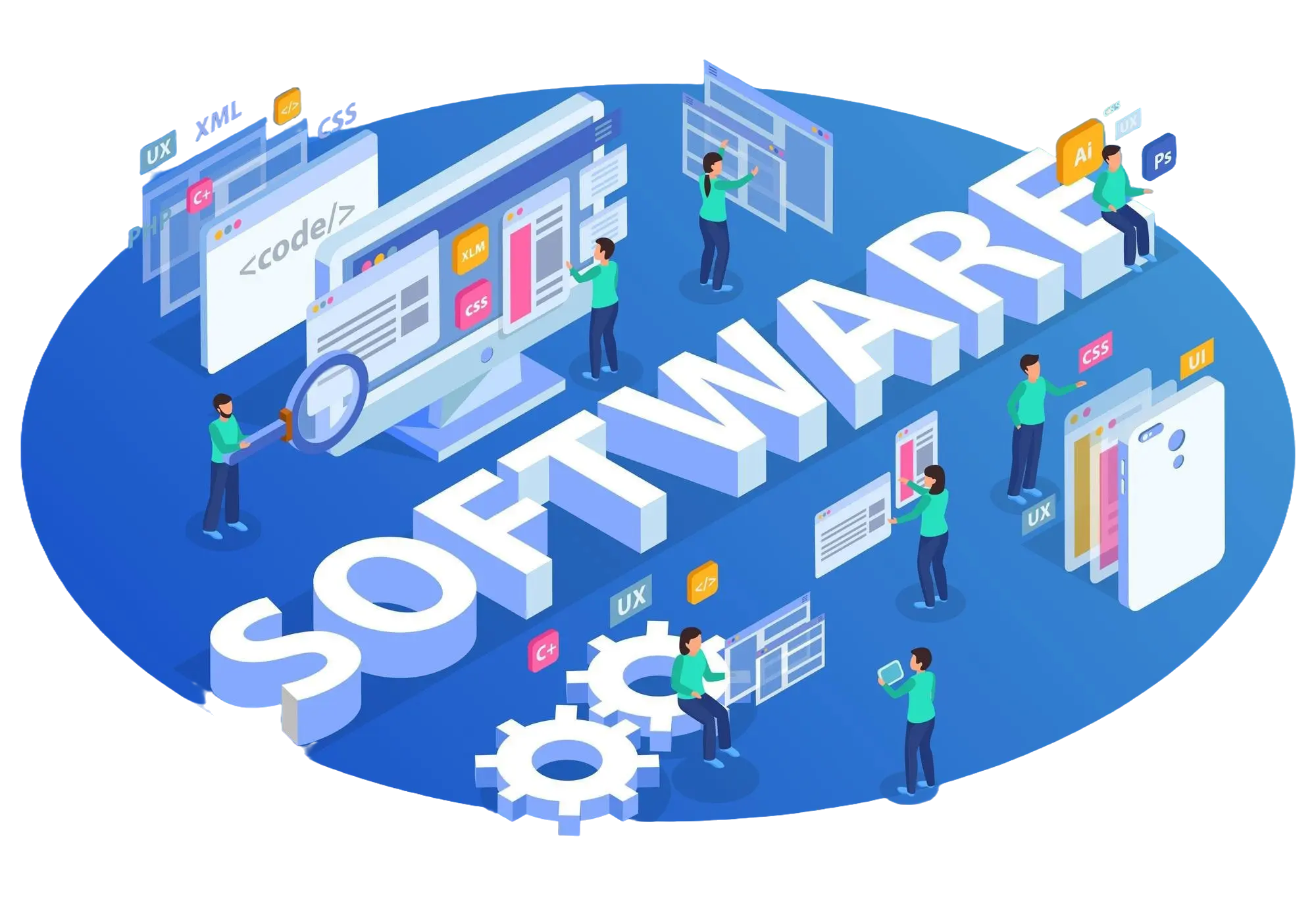 Skills assessment and personalized roadmap illustration