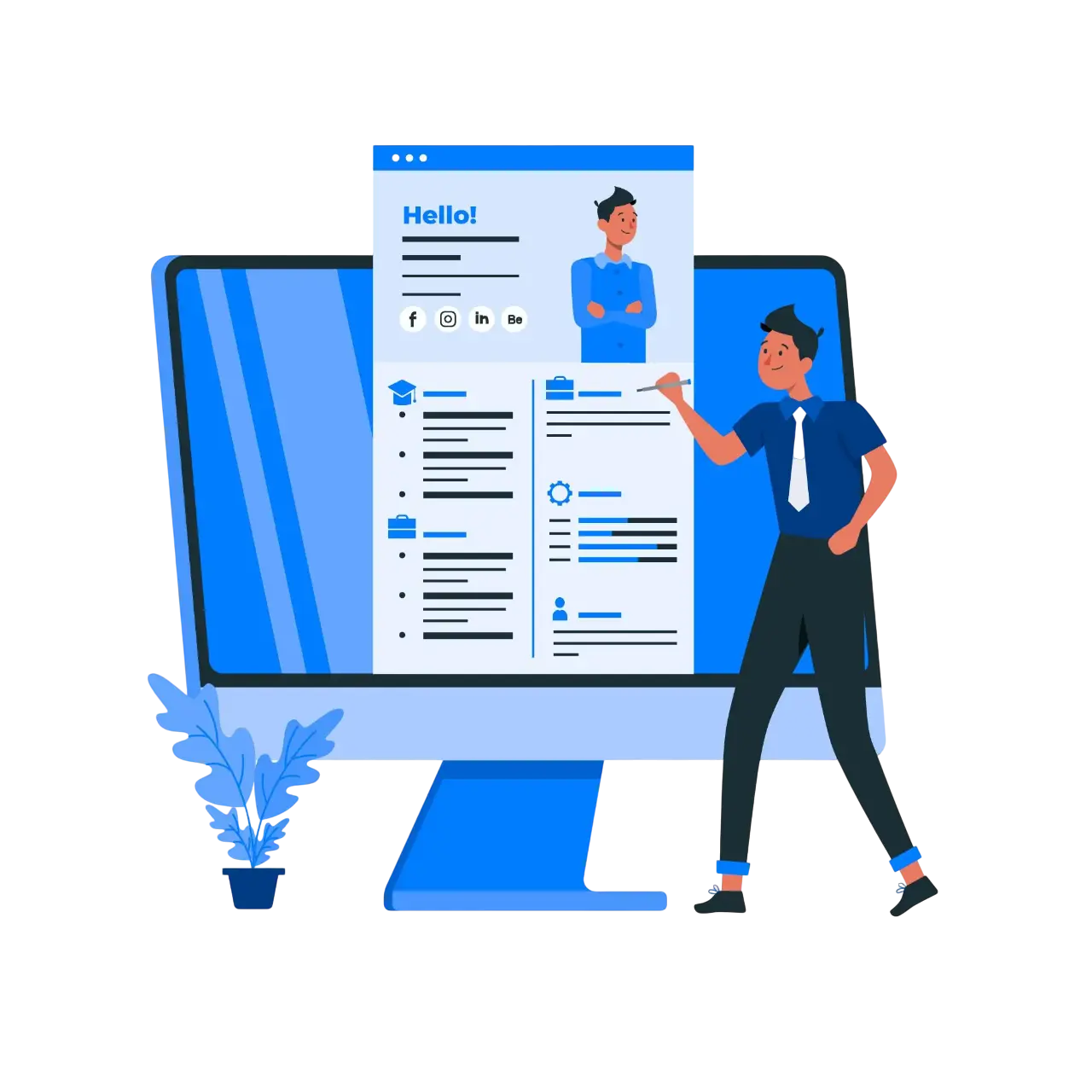 Career preparation and job readiness illustration