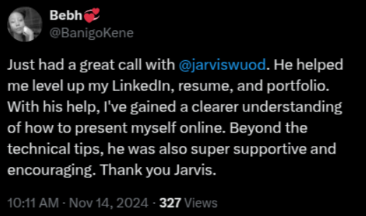 twitter testimonial