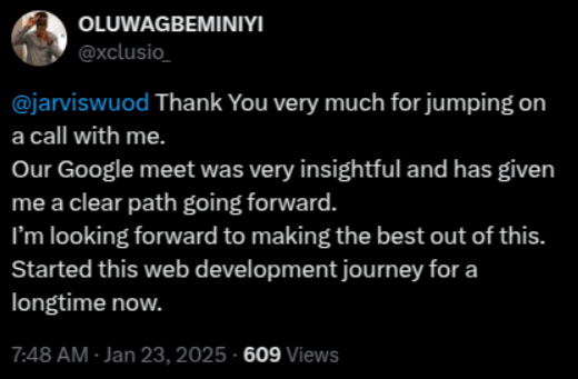 twitter testimonial